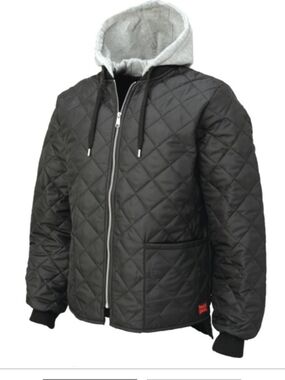 Men's Tough Duck Quilted Hooded Freezer Jacket